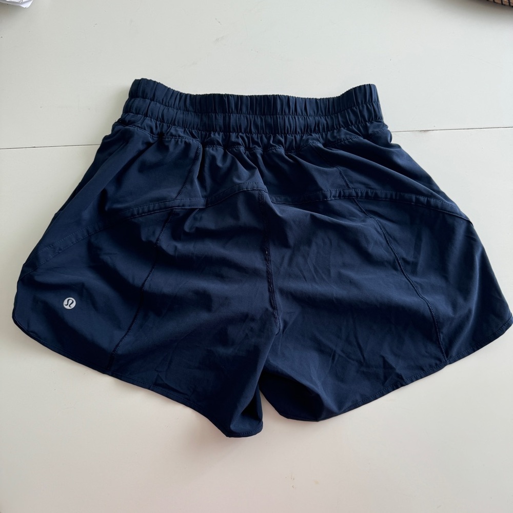 Lululemon running shorts size 4 in navy.